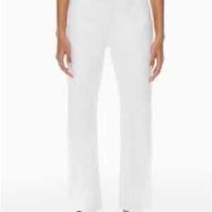 Aritzia Denim Forum Women's Crisp White Straight Leg Jeans
